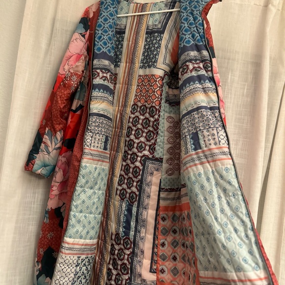 Johnny Was long reversible cozy puff coat♥️ - Picture 3 of 11